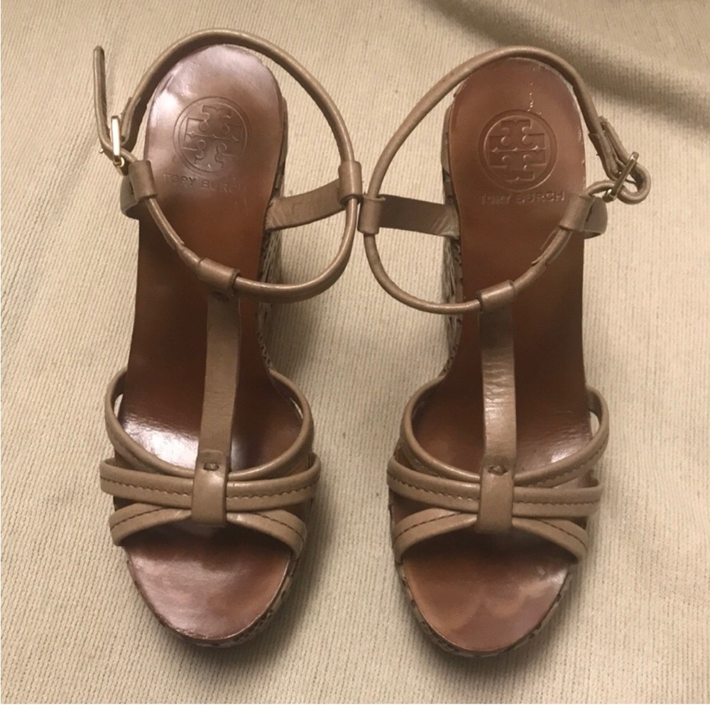 Tory Burch Tan Leather Women's Sandals